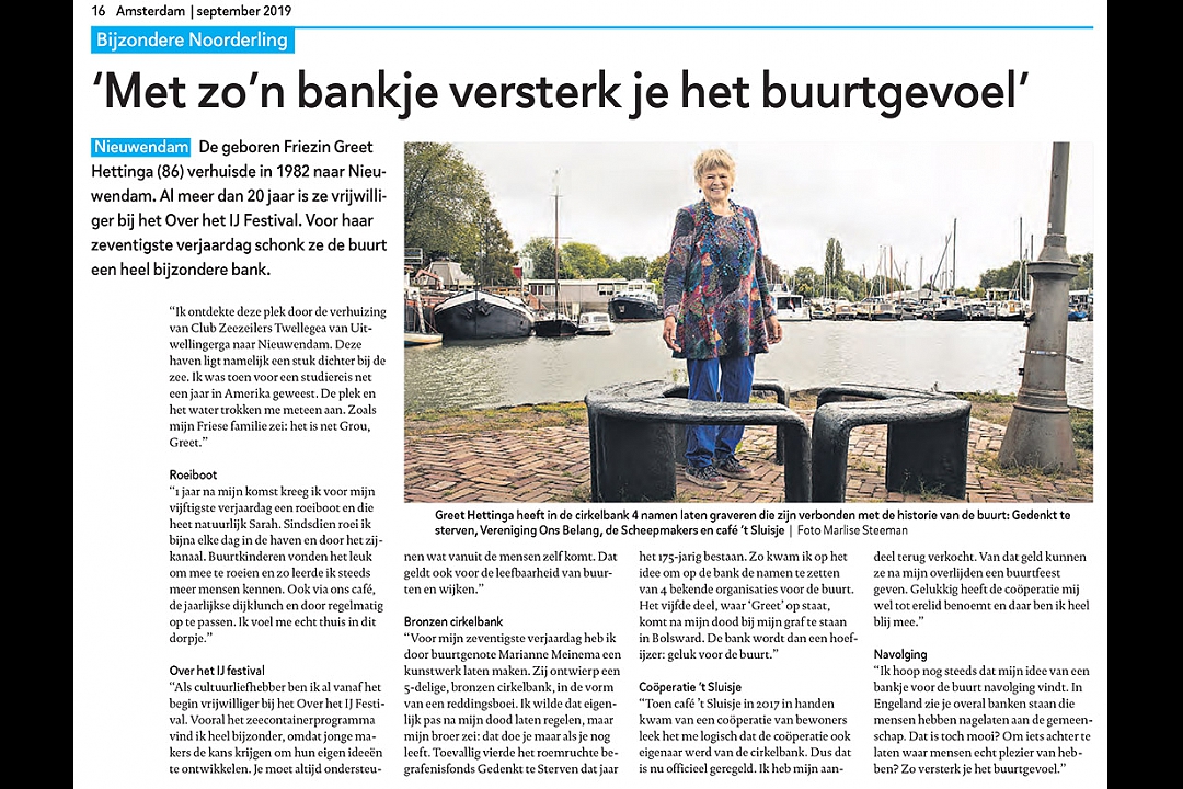 Krant Amsterdam editie Noord, september 2019